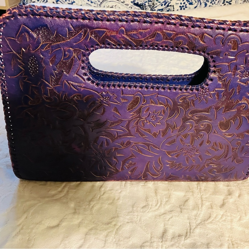 Elegant Purple Floral Women's Bag